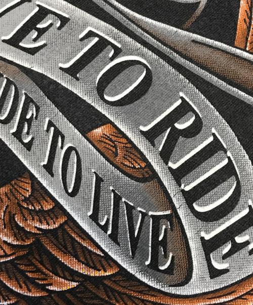 HARLEY-DAVIDSON（ハーレーダビッドソン）HARLEY-DAVIDSON (ハーレーダビッドソン) プリントTシャツ ブラック サイズ:XLの古着・服飾アイテム