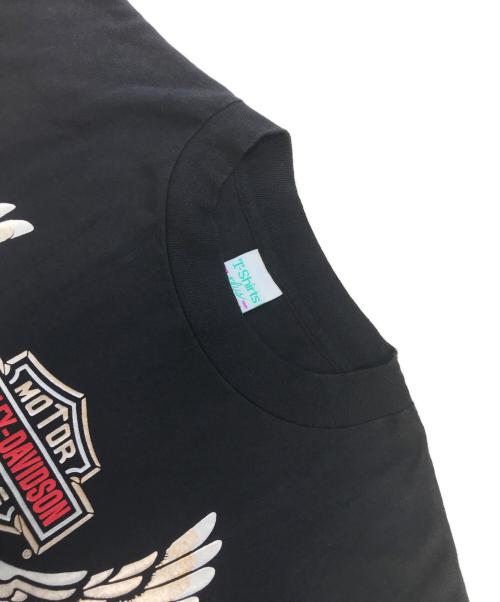 モーターサイクルTシャツ（モーターサイクルTシャツ）モーターサイクルTシャツ (モーターサイクルTシャツ) HARLEY-DAVIDSON(ハーレーダビッドソン) モーターサイクルTシャツ ブラック サイズ:XLの古着・服飾アイテム
