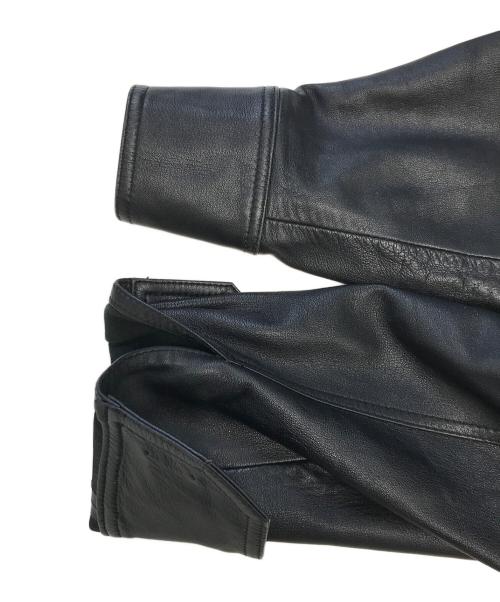 PAUL SMITH（ポールスミス）Paul Smith (ポールスミス) レザーシャツ ブラック サイズ:Mの古着・服飾アイテム