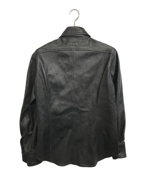 PAUL SMITH（ポールスミス）Paul Smith (ポールスミス) レザーシャツ ブラック サイズ:Mの古着・服飾アイテム