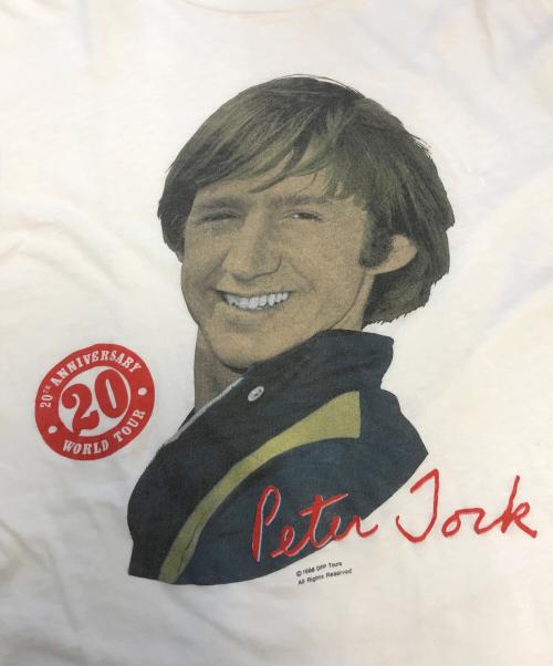 アーティストTシャツ（アーティストTシャツ）アーティストTシャツ (アーティストTシャツ) 80s monkees peter tork(モンキーズ・ピーター・トーク) アーティストTシャツ ホワイト サイズ:Lの古着・服飾アイテム