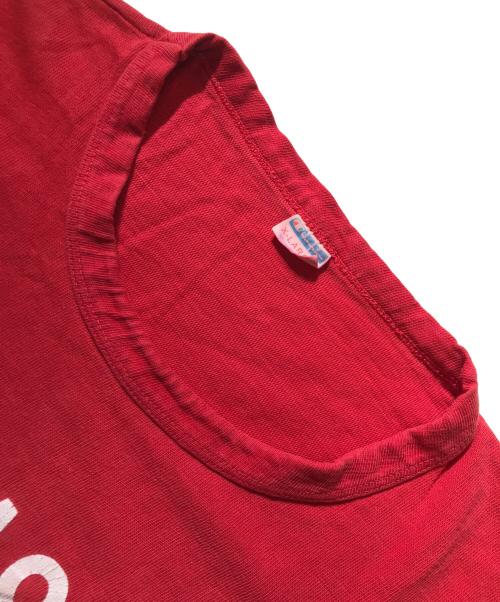 Champion（チャンピオン）Champion (チャンピオン) フットボールTシャツ レッド サイズ:X‐LARGEの古着・服飾アイテム