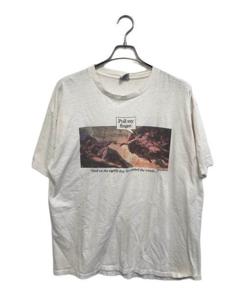 HIGH COTTON（ハイコットン）HIGH COTTON (ハイコットン) プリントTシャツ ホワイト サイズ:XLの古着・服飾アイテム