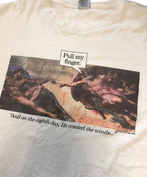 HIGH COTTON（ハイコットン）HIGH COTTON (ハイコットン) プリントTシャツ ホワイト サイズ:XLの古着・服飾アイテム
