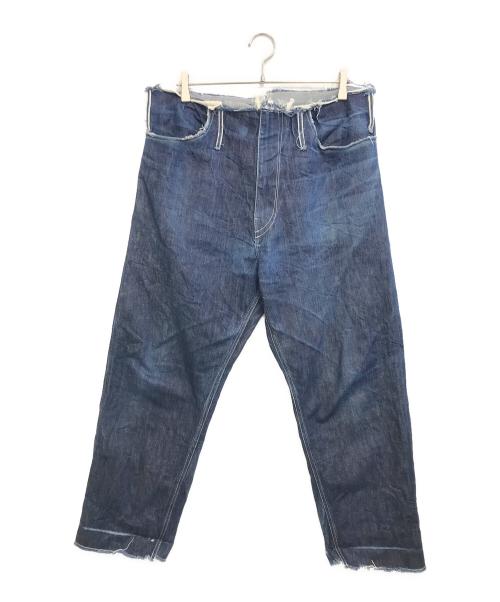CAMIEL FORTGENS（カミエルフォートヘンス）CAMIEL FORTGENS (カミエルフォートヘンス) カットオフデニムパンツ インディゴ サイズ:Lの古着・服飾アイテム