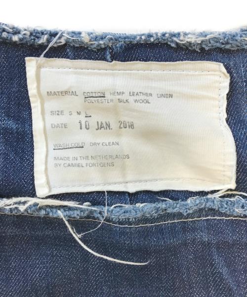 CAMIEL FORTGENS（カミエルフォートヘンス）CAMIEL FORTGENS (カミエルフォートヘンス) カットオフデニムパンツ インディゴ サイズ:Lの古着・服飾アイテム