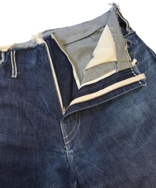 CAMIEL FORTGENS（カミエルフォートヘンス）CAMIEL FORTGENS (カミエルフォートヘンス) カットオフデニムパンツ インディゴ サイズ:Lの古着・服飾アイテム