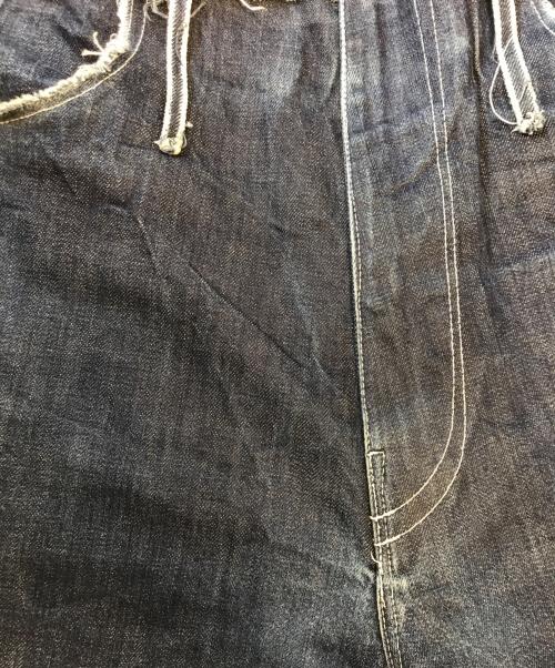 CAMIEL FORTGENS（カミエルフォートヘンス）CAMIEL FORTGENS (カミエルフォートヘンス) カットオフデニムパンツ インディゴ サイズ:Lの古着・服飾アイテム