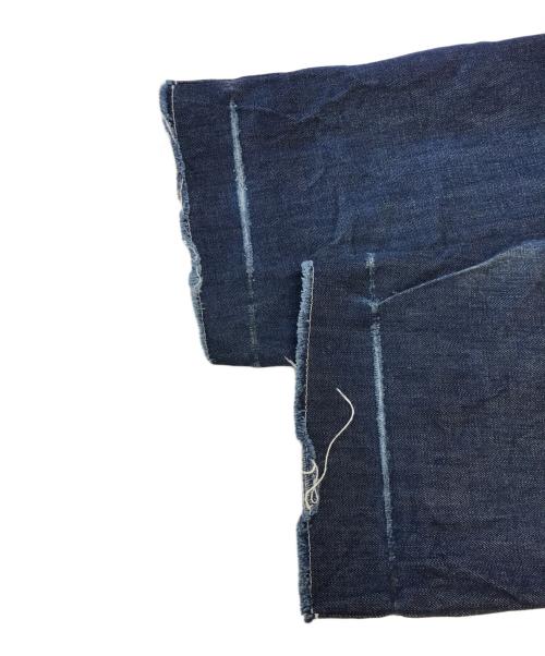 CAMIEL FORTGENS（カミエルフォートヘンス）CAMIEL FORTGENS (カミエルフォートヘンス) カットオフデニムパンツ インディゴ サイズ:Lの古着・服飾アイテム