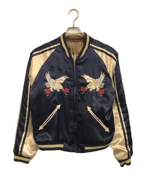 TAILOR 東洋（テーラー東洋）TAILOR 東洋 (テーラー東洋) スカジャン ネイビー×オリーブ サイズ:Mの古着・服飾アイテム