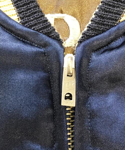 TAILOR 東洋（テーラー東洋）TAILOR 東洋 (テーラー東洋) スカジャン ネイビー×オリーブ サイズ:Mの古着・服飾アイテム