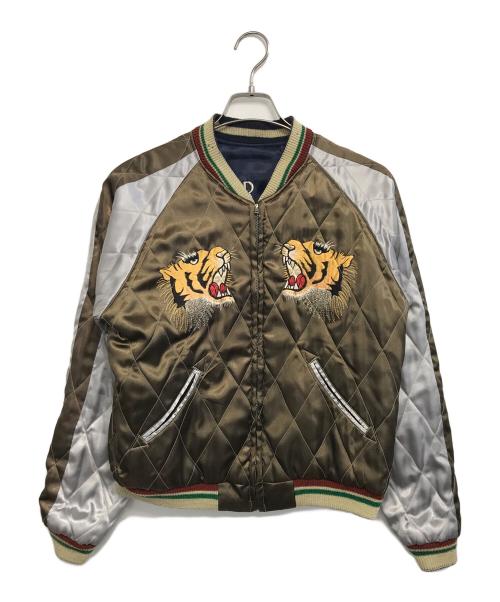 TAILOR 東洋（テーラー東洋）TAILOR 東洋 (テーラー東洋) スカジャン ネイビー×オリーブ サイズ:Mの古着・服飾アイテム