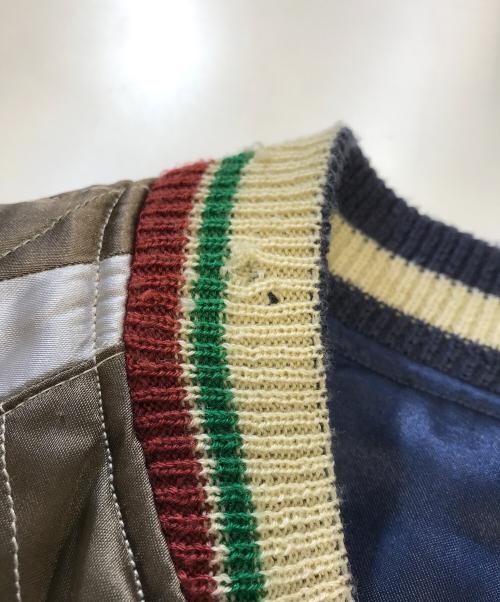 TAILOR 東洋（テーラー東洋）TAILOR 東洋 (テーラー東洋) スカジャン ネイビー×オリーブ サイズ:Mの古着・服飾アイテム