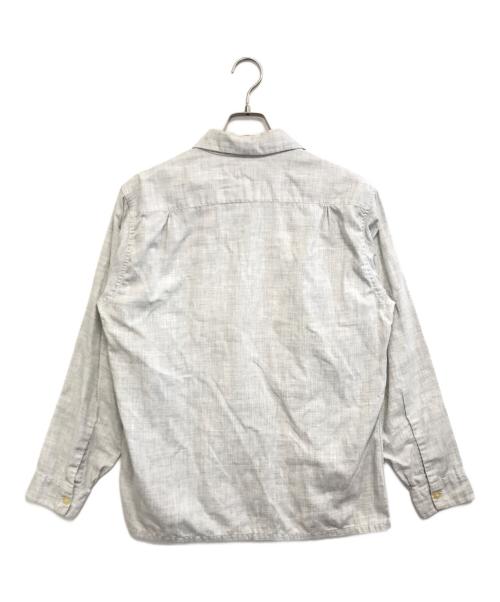 Manhattan（マンハッタン）Manhattan (マンハッタン) オープンカラーシャツ グレー サイズ:Mの古着・服飾アイテム