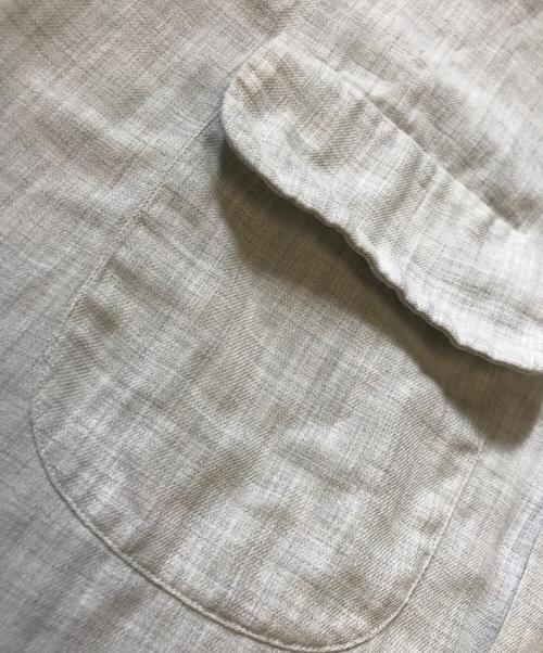 Manhattan（マンハッタン）Manhattan (マンハッタン) オープンカラーシャツ グレー サイズ:Mの古着・服飾アイテム