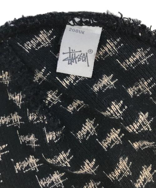 stussy（ステューシー）stussy (ステューシー) 総柄ビーニー ブラック サイズ:ONE SIZEの古着・服飾アイテム