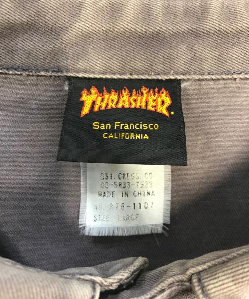 THRASHER（スラッシャー）THRASHER (スラッシャー) ワークジャケット ブラウン サイズ:LARGEの古着・服飾アイテム