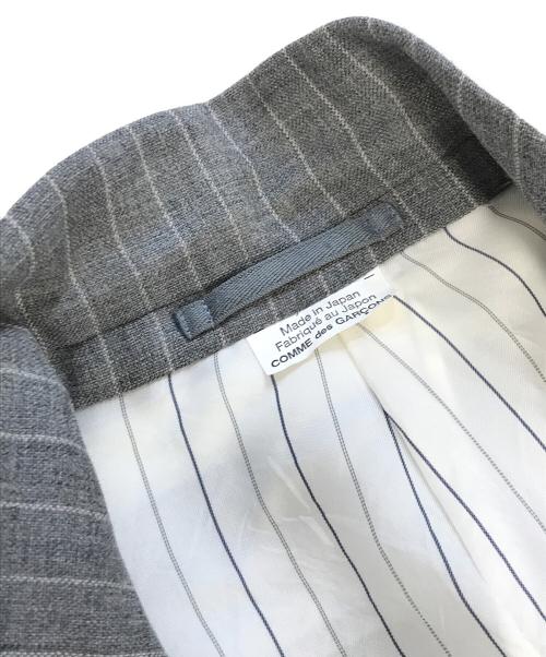 COMME des GARCONS HOMME PLUS（コムデギャルソンオムプリュス）COMME des GARCONS HOMME PLUS (コムデギャルソンオムプリュス) レイヤードテーラードジャケット グレー サイズ: XSの古着・服飾アイテム