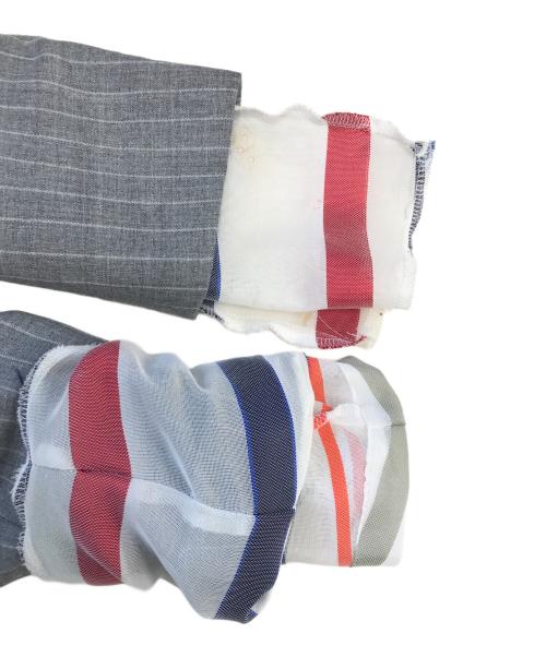 COMME des GARCONS HOMME PLUS（コムデギャルソンオムプリュス）COMME des GARCONS HOMME PLUS (コムデギャルソンオムプリュス) レイヤードテーラードジャケット グレー サイズ: XSの古着・服飾アイテム