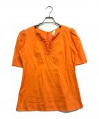 JUNYA WATANABE COMME des GARCONS(ジュンヤワタナベ コムデギャルソン）の古着「ブラウス」｜オレンジ