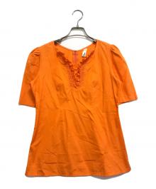 JUNYA WATANABE COMME des GARCONS（(ジュンヤワタナベ コムデギャルソン）の古着「ブラウス」｜オレンジ