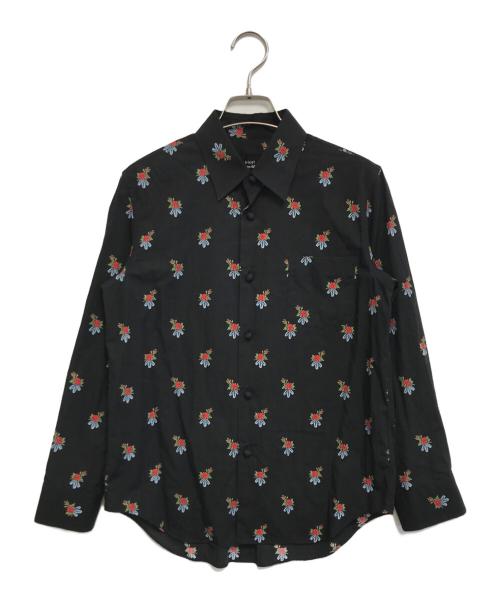 tricot COMME des GARCONS（トリココムデギャルソン）tricot COMME des GARCONS (トリココムデギャルソン) 花柄シャツ ブラック サイズ:Mの古着・服飾アイテム
