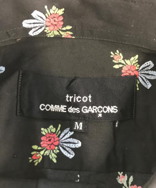 tricot COMME des GARCONS（トリココムデギャルソン）tricot COMME des GARCONS (トリココムデギャルソン) 花柄シャツ ブラック サイズ:Mの古着・服飾アイテム
