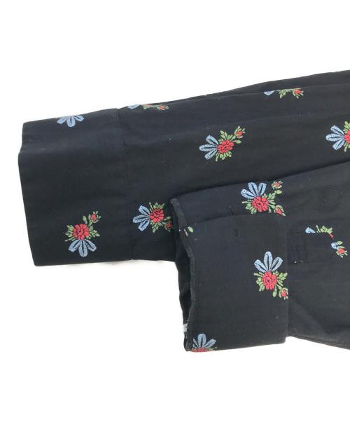 tricot COMME des GARCONS（トリココムデギャルソン）tricot COMME des GARCONS (トリココムデギャルソン) 花柄シャツ ブラック サイズ:Mの古着・服飾アイテム