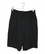 DRIES VAN NOTENドリスヴァンノッテン）の古着「縮絨ハーフパンツ」｜ブラック