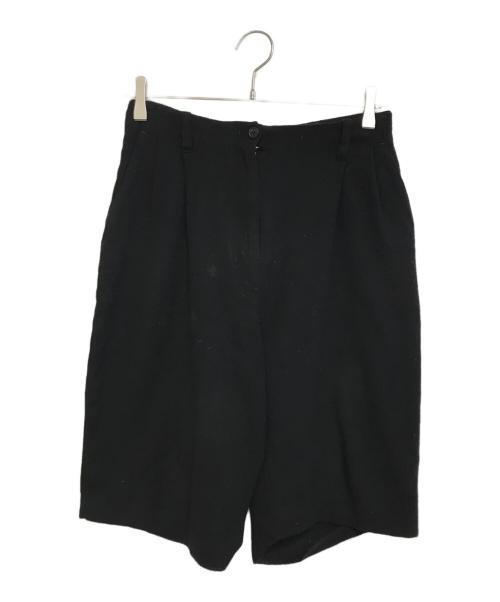 DRIES VAN NOTEN（ドリスヴァンノッテン）DRIES VAN NOTEN (ドリスヴァンノッテン) 縮絨ハーフパンツ ブラック サイズ:34の古着・服飾アイテム