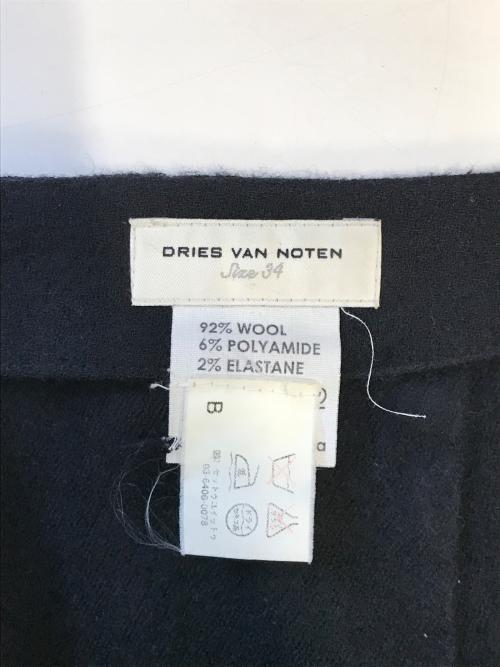 DRIES VAN NOTEN（ドリスヴァンノッテン）DRIES VAN NOTEN (ドリスヴァンノッテン) 縮絨ハーフパンツ ブラック サイズ:34の古着・服飾アイテム