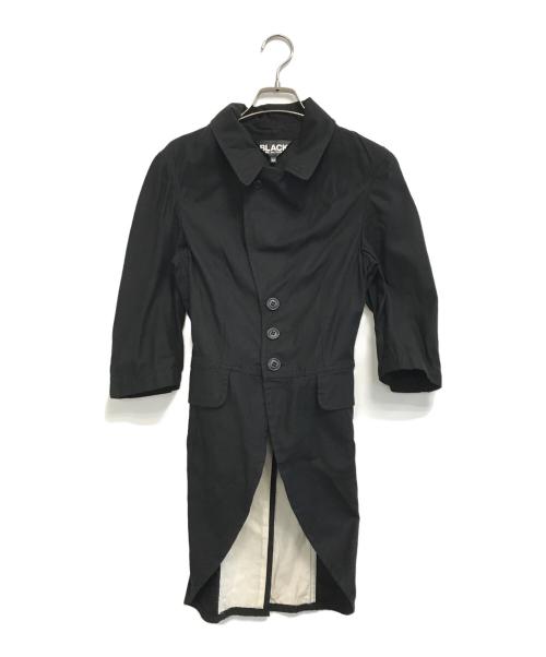 BLACK COMME des GARCONS（ブラックコムデギャルソン）BLACK COMME des GARCONS (ブラックコムデギャルソン) 変形燕尾ジャケット ブラック サイズ:Mの古着・服飾アイテム