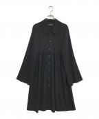 tricot COMME des GARCONSトリココムデギャルソン）の古着「シャツワンピース」｜ブラック