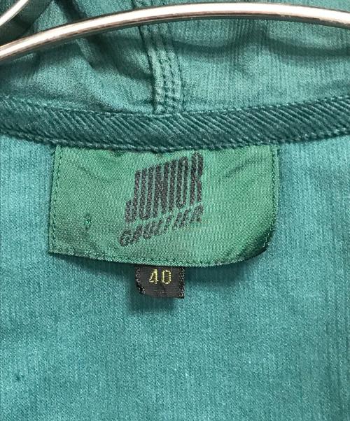 JUNIOR GAULTIER（ジュニアゴルチエ）JUNIOR GAULTIER (ジュニアゴルチエ) フード付コーデュロイシャツ グリーン サイズ:40の古着・服飾アイテム