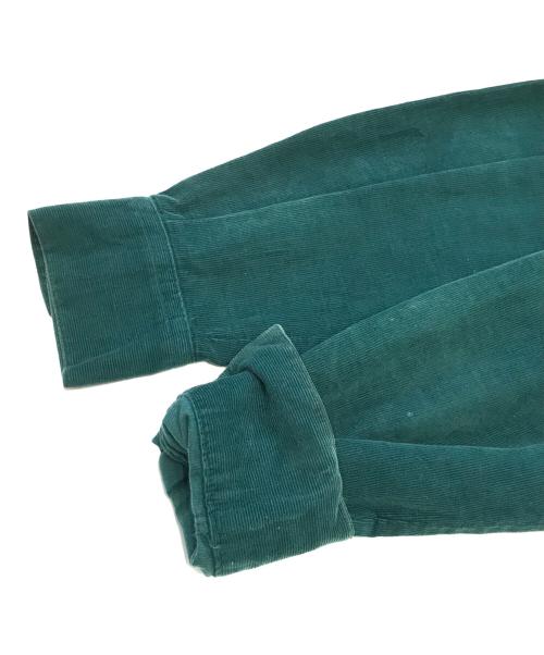 JUNIOR GAULTIER（ジュニアゴルチエ）JUNIOR GAULTIER (ジュニアゴルチエ) フード付コーデュロイシャツ グリーン サイズ:40の古着・服飾アイテム