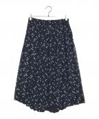 COMME des GARCONS COMME des GARCONSコムデギャルソン コムデギャルソン）の古着「スクエアドットスカート」｜ネイビー