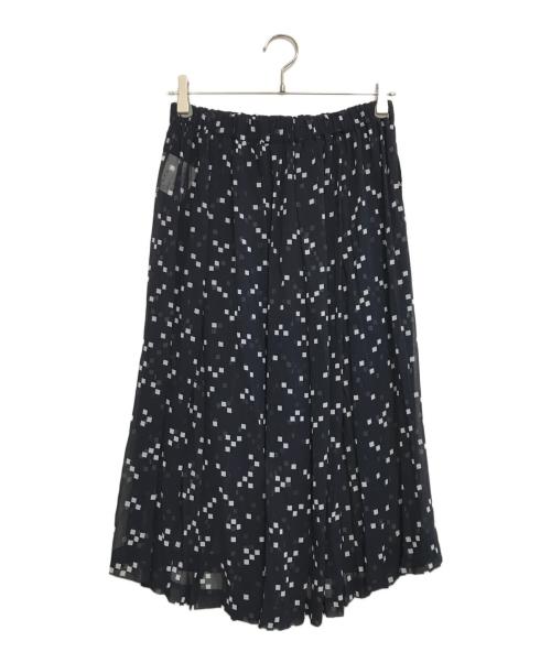 COMME des GARCONS COMME des GARCONS（コムデギャルソン コムデギャルソン）COMME des GARCONS COMME des GARCONS (コムデギャルソン コムデギャルソン) スクエアドットスカート ネイビー サイズ:Sの古着・服飾アイテム
