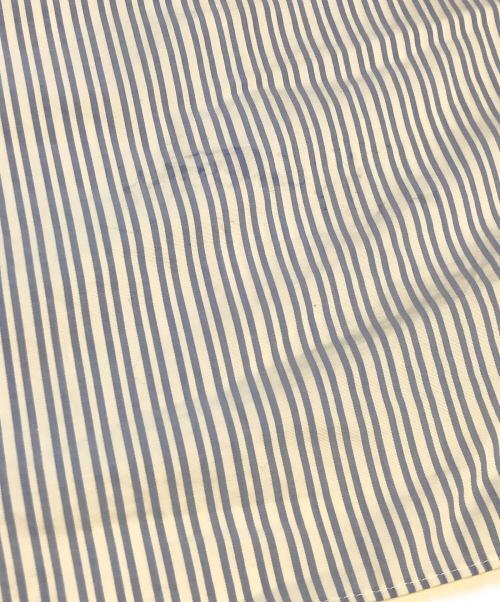 COMME des GARCONS HOMME PLUS（コムデギャルソンオムプリュス）COMME des GARCONS HOMME PLUS (コムデギャルソンオムプリュス) フリルストライプシャツ ブルー サイズ:Mの古着・服飾アイテム