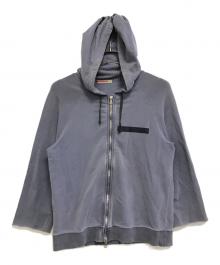 PRADA（プラダ）の古着「ロゴジップパーカー」｜パープル