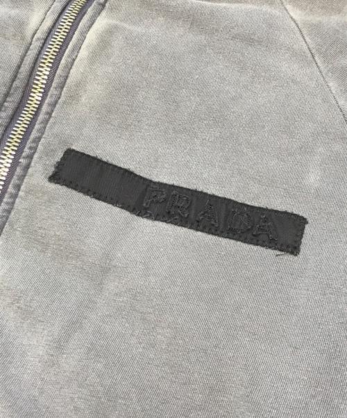 PRADA（プラダ）PRADA (プラダ) ロゴジップパーカー パープル サイズ:XSの古着・服飾アイテム