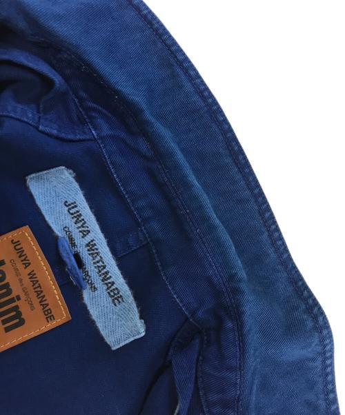 JUNYA WATANABE COMME des GARCONS（(ジュンヤワタナベ コムデギャルソン）JUNYA WATANABE COMME des GARCONS ((ジュンヤワタナベ コムデギャルソン) 後染め変形カバーオール ブルー サイズ:XSの古着・服飾アイテム