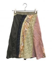 tricot COMME des GARCONS（トリココムデギャルソン）の古着「異素材切替装飾スカート」