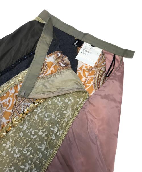 tricot COMME des GARCONS（トリココムデギャルソン）tricot COMME des GARCONS (トリココムデギャルソン) 異素材切替装飾スカート サイズ:Sの古着・服飾アイテム