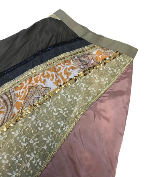 tricot COMME des GARCONS（トリココムデギャルソン）tricot COMME des GARCONS (トリココムデギャルソン) 異素材切替装飾スカート サイズ:Sの古着・服飾アイテム