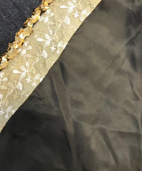 tricot COMME des GARCONS（トリココムデギャルソン）tricot COMME des GARCONS (トリココムデギャルソン) 異素材切替装飾スカート サイズ:Sの古着・服飾アイテム