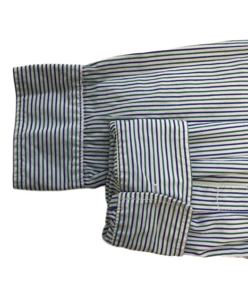 COMME des GARCONS JUNYA WATANABE MAN（コム デ ギャルソン ジュンヤ ワタナベ マン）COMME des GARCONS JUNYA WATANABE MAN (コム デ ギャルソン ジュンヤ ワタナベ マン) ストライプシャツ グリーン サイズ:Sの古着・服飾アイテム