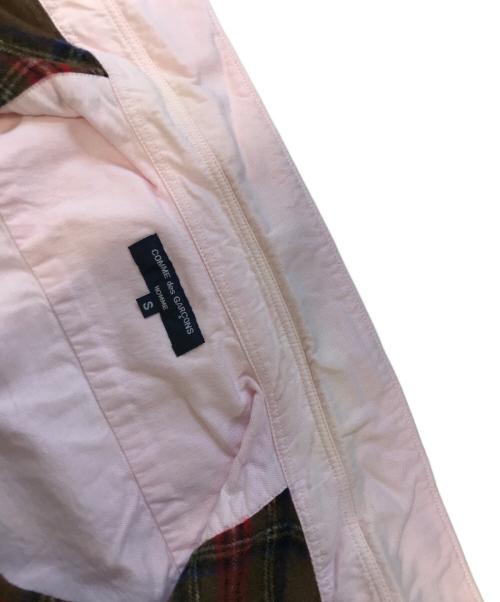 COMME des GARCONS HOMME（コムデギャルソン オム）COMME des GARCONS HOMME (コムデギャルソン オム) 縮絨切替シャツ ピンク サイズ:Sの古着・服飾アイテム