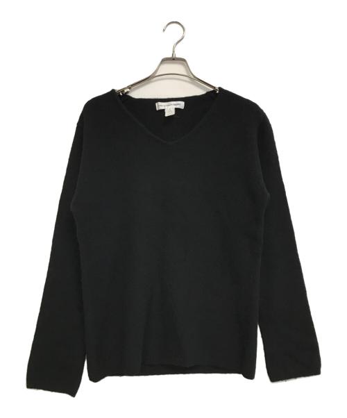COMME des GARCONS SHIRT（コムデギャルソンシャツ）COMME des GARCONS SHIRT (コムデギャルソンシャツ) Vネックニット ブラック サイズ:Lの古着・服飾アイテム