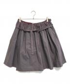 MIU MIUミュウミュウ）の古着「裁断巻きスカート」｜グレー