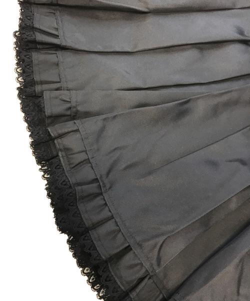 PRADA（プラダ）PRADA (プラダ) ナイロンフリルミニスカート ブラック サイズ:40の古着・服飾アイテム